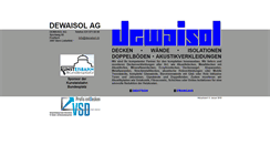 Desktop Screenshot of dewaisol.ch