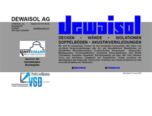 Tablet Screenshot of dewaisol.ch